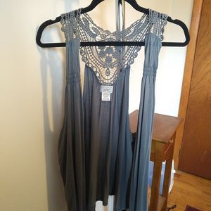 Eyelash Couture Gray Tank Vest